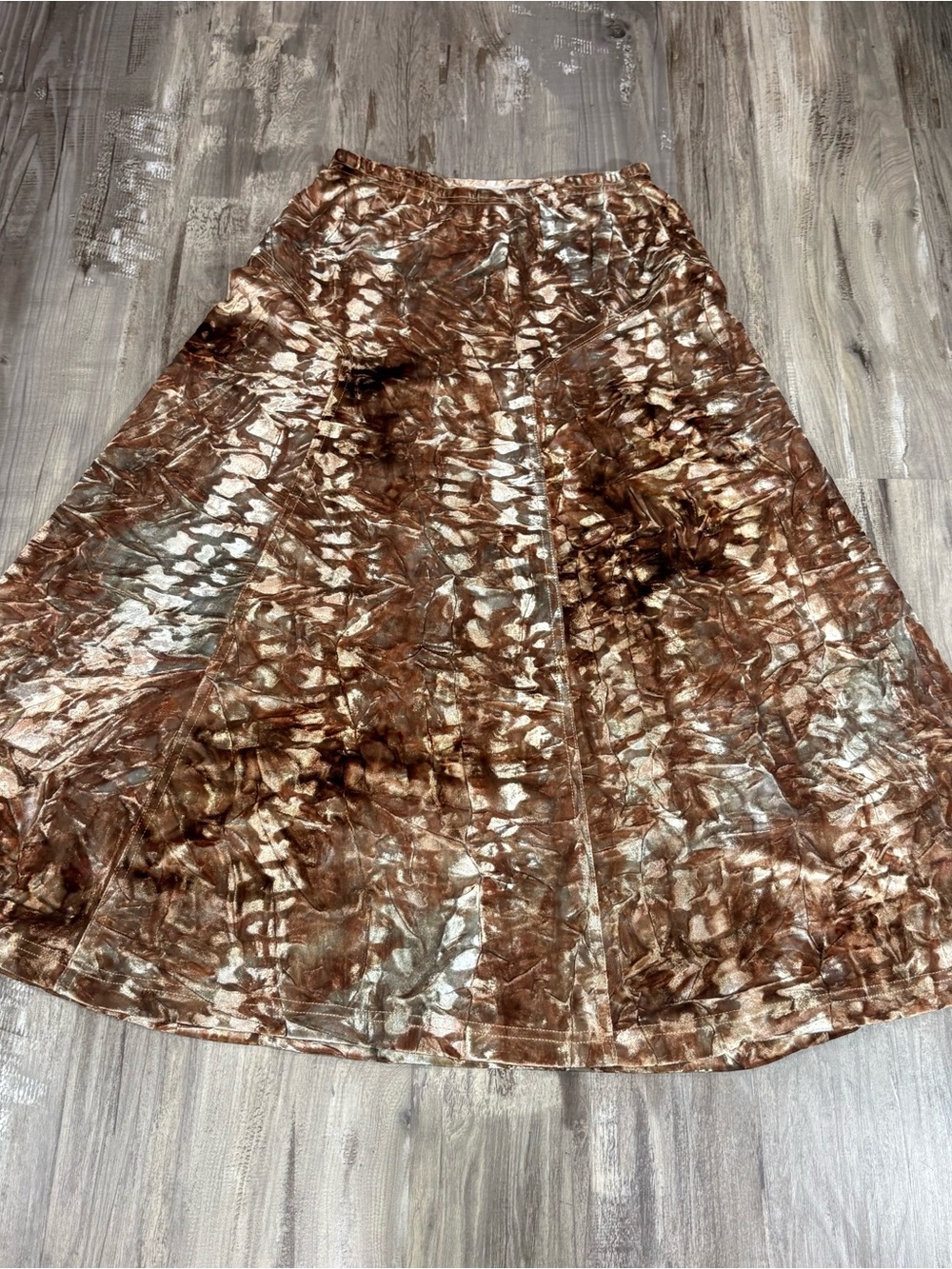 Vintage Rhonda Stark Panel Western Bohemian Maxi Skirt SZ S
